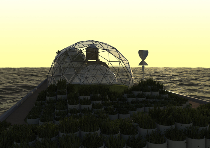 Waterpod™, rendering by James Halverson of Lux Visual Effects. 